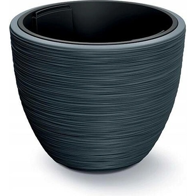 Prosperplast Květináč plast šedý 35 x 35 x 29,5 cm