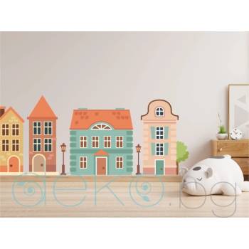 Image 1 of Къщички в пастелни цветове - комплект 7 бр (1653)