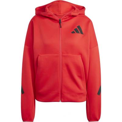 Adidas Дамски суичър Adidas Z. N. E. Full Zip Hoodie Womens - Pure Ruby