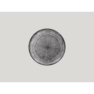 RAK Porcelain Woodart talíř mělký coupe 21 cm šedá RAK-WDNNPR21BG