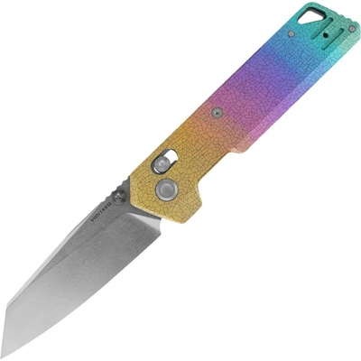 Vosteed Parallel S35VN Stonewash Iridescent Crackle Titanium