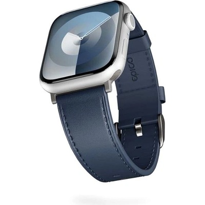 Epico Leather na Apple Watch 38/40/41mm modrý 9918131600004