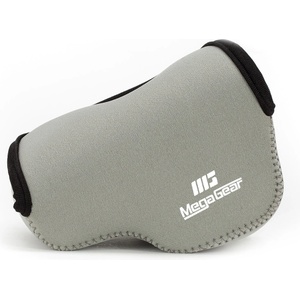 MegaGear Ultralight Neoprene Camera Case Compatible with Sony Alpha A6400, A6500, A6300, A6000 (16-50mm) - Gray - MG065 (MG065)