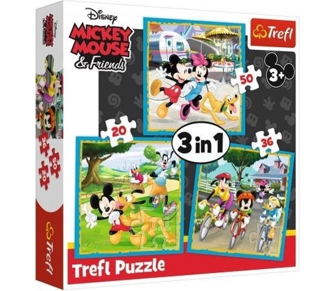 Mickey Mouse a přátelé 3v1 Trefl