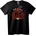 NOONEBRAND Тениска Червен демоничен череп - 2XL, Black