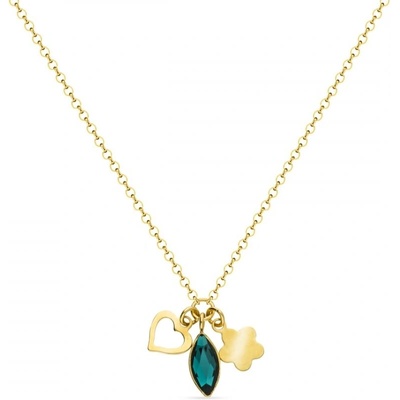 Spark zelený se Swarovski Elements Serenity NGMIX2201EM Emerald