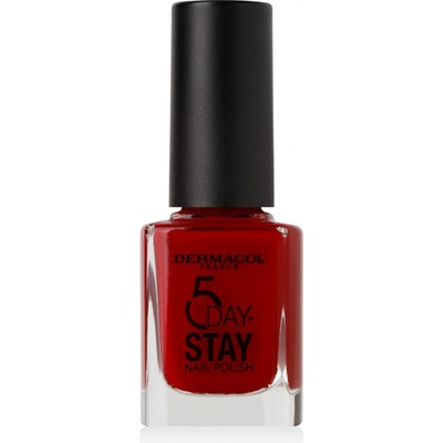 Dermacol 5 Days Stay Dlouhotrvající lak na nechty 21 Monroe Red 11 ml