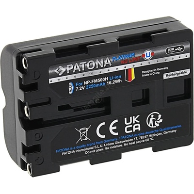 PATONA - Батерия Sony NP-FM500H 2250mAh Li-Ion Platinum USB-C зареждане (IM1128)