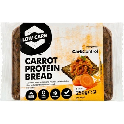 ForPro Proteinový plátkový chléb s mrkví 250 g – Zboží Dáma