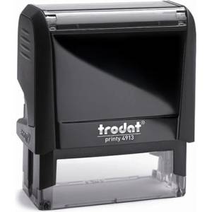 TRODAT Печат TRODAT Printy 4.0 4913 еко-черен корпус черен тампон 4913F/F (4913F/F)