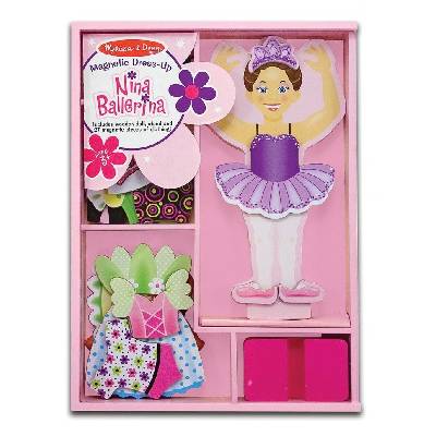 Melissa & Doug - Магнитна кукла за обличане - Балерината Нина (8)