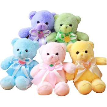 36 см плюшено мече с панделка и плодче