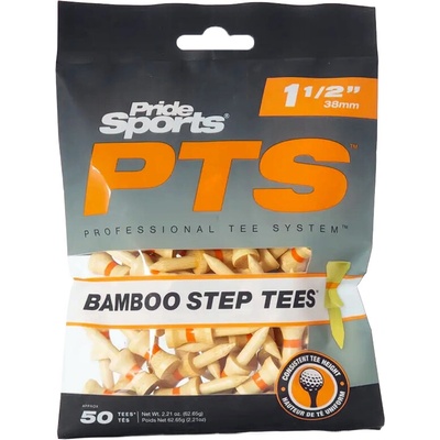 Pride PTS Bamboo Tees 38 mm Tees Pack 50 ks oranžová
