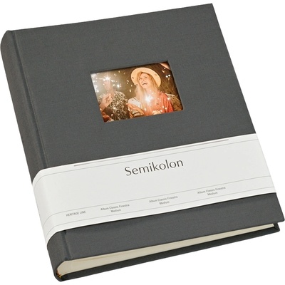 Semikolon Classic Finestra албум за снимки, среден, тъмносив (369968)