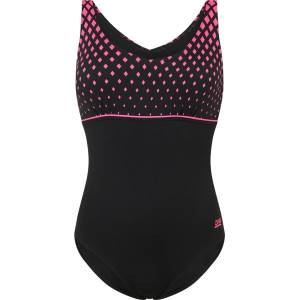 Zoggs Diamond V Neck Clipback Womens - Black