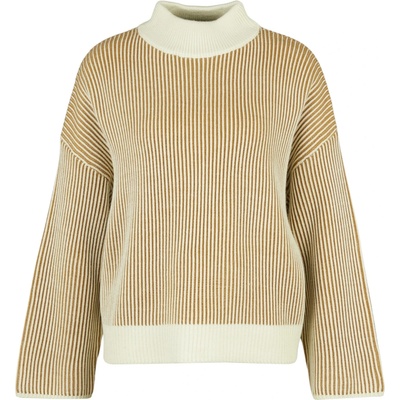 Stoic Дамски вълнен пуловер Stoic Women's Heavy MerinoKnit MMXX. Laisdalen Sweater Merino jumper - Birch White / Butternut Brown - размер XL (105-6623-0115)