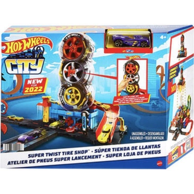Mattel Hot Wheels City Super Twist Tire Shop