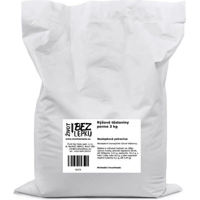 Lucka ryžové cestoviny penne 3000 g