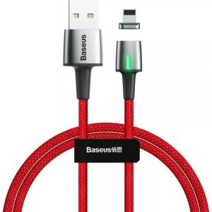Baseus Zinc Magnetic Fast&Simple IP 2.4A 1m - ЧЕРВЕН -- RED