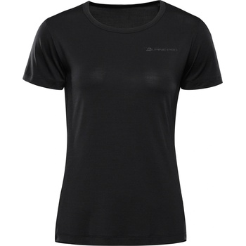ALPINE PRO Женска бързосъхнеща тениска с cool dry ALPINE PRO MERETHA black ALPINE PRO | Cheren | ЖЕНИ | M