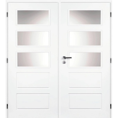 Doornite OREGON SKLO dvoukřídlé Bílé 145 cm