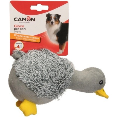 Camon plyš kačka sivá so zvukom 20 cm