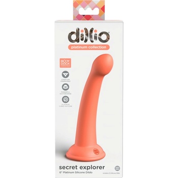 Pipedream Dillio Platinum Secret Explorer dildo Peach 17,5 cm