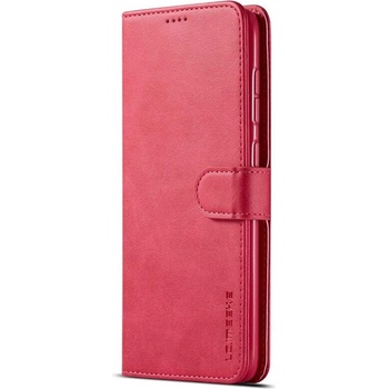 GKK Кожен Калъф с Джобове за Samsung A70, Wallet Leather Book Case, Розов (5901012192293)