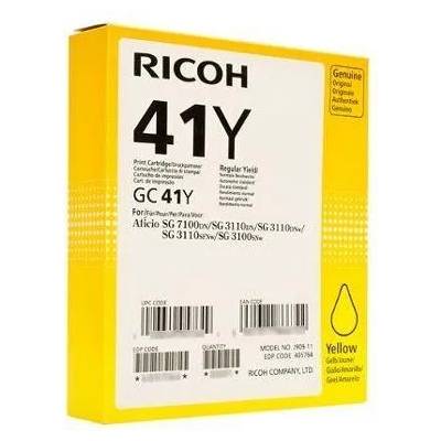 Ricoh Мастило гел RICOH GC41Y 2200 копия Yellow (RICOH-INK-GC41Y)