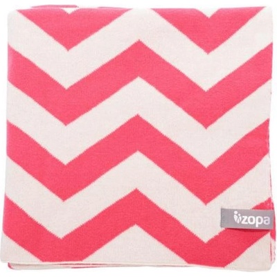 Zopa Detská deka Zig Zak Red wine