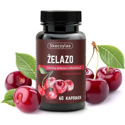 Skoczylas Železo 3 formy s Vitamínom C 60 kapsúl