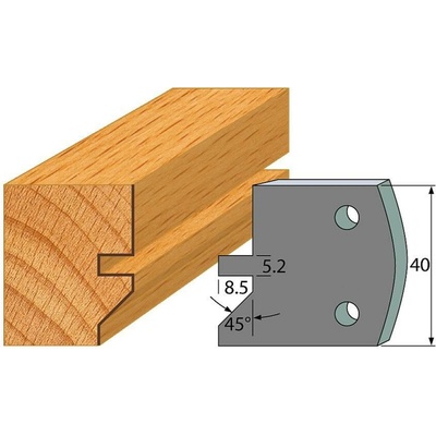 IGM Professional IGM Profil 084 - pár obmedzovačov 40x4mm SP F027-084