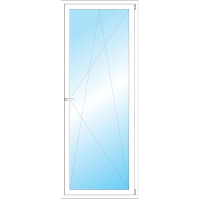 OKNA HNED Plastové okno 82x210 cm bílé otevíravé a sklopné pravé