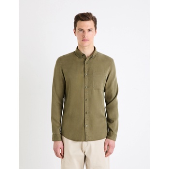 Celio Мъжка риза в цвят каки Celio Gacocel Celio | Zelen | МЪЖЕ | M