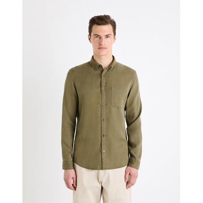 Celio Мъжка риза в цвят каки Celio Gacocel Celio | Zelen | МЪЖЕ | M