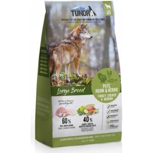 TUNDRA LARGE BREED Adult - висококачествена храна за пораснали кучета от едри породи, БЕЗ ЗЪРНО, с Пуйка и херинга, 11, 34 кг, Германия - 16160