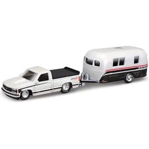 Maisto - Дизайн Tow & Go, 1993 Chevrolet 454 SS Pick-up Camper Trailer, 1: 64 (11368WW)