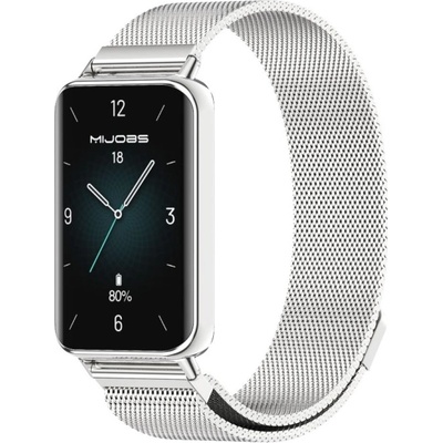 VSECHNONAMOBIL 86839 MIJOBS MILANESE Kovový řemínek pro Honor Band 9 stříbrný