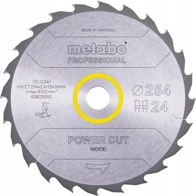 Metabo KreissageblattHW/CT25 4x30x2,4/1,6 628025000 Průměr: 254 mm