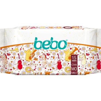 Bebo мокри кърпи с екстракт от лайка - 15 броя