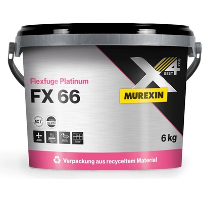 Murexin Škárovacia malta Platinum FX 66 6 kg - Hodvábne šedá - seidengrau