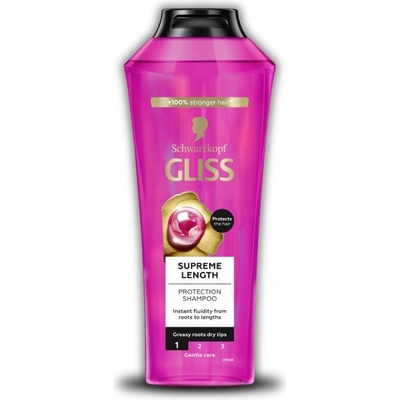 Schwarzkopf Gliss Kur Kur Supreme Length šampón na vlasy 400 ml