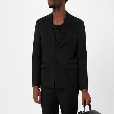 OFF WHITE Сако OFF WHITE Men's - Embroidered Wool Long Sleeve Blazer - Black