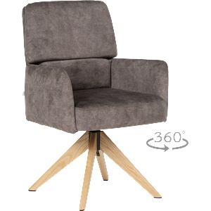 Carmen Трапезен стол narva w - тъмнобежов (3532274_3) - tierradesign