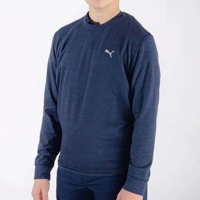 Puma Golf pro kluky CLOUDSPUN Crewneck modrá