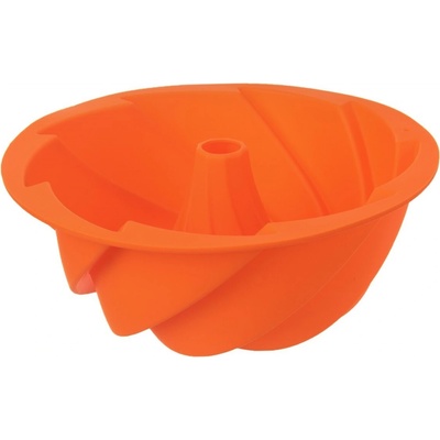 Orion Forma silikonová na bábovku bábovka Flower 23,5cm výška 9,5cm oranžová