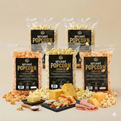 SnackStore.cz Popcorn slaný párty mix balík 5 ks