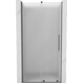 Mexen Velar плъзгаща се душ кабина 100 см, матирана, gun metal - 871-100-000-31-95 (871-100-000-31-95)