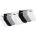 Nike Чорапи Nike 8 Pack Quarter Socks - White/Dark Gray