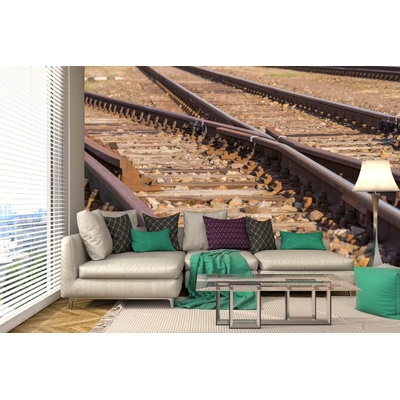DIMEX ART Самозалепваща се флизелинова фототапета железопътен транспорт 375 x 250 см